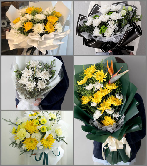 广东梅州市大埔县湖寮镇河腰村白事花束代送